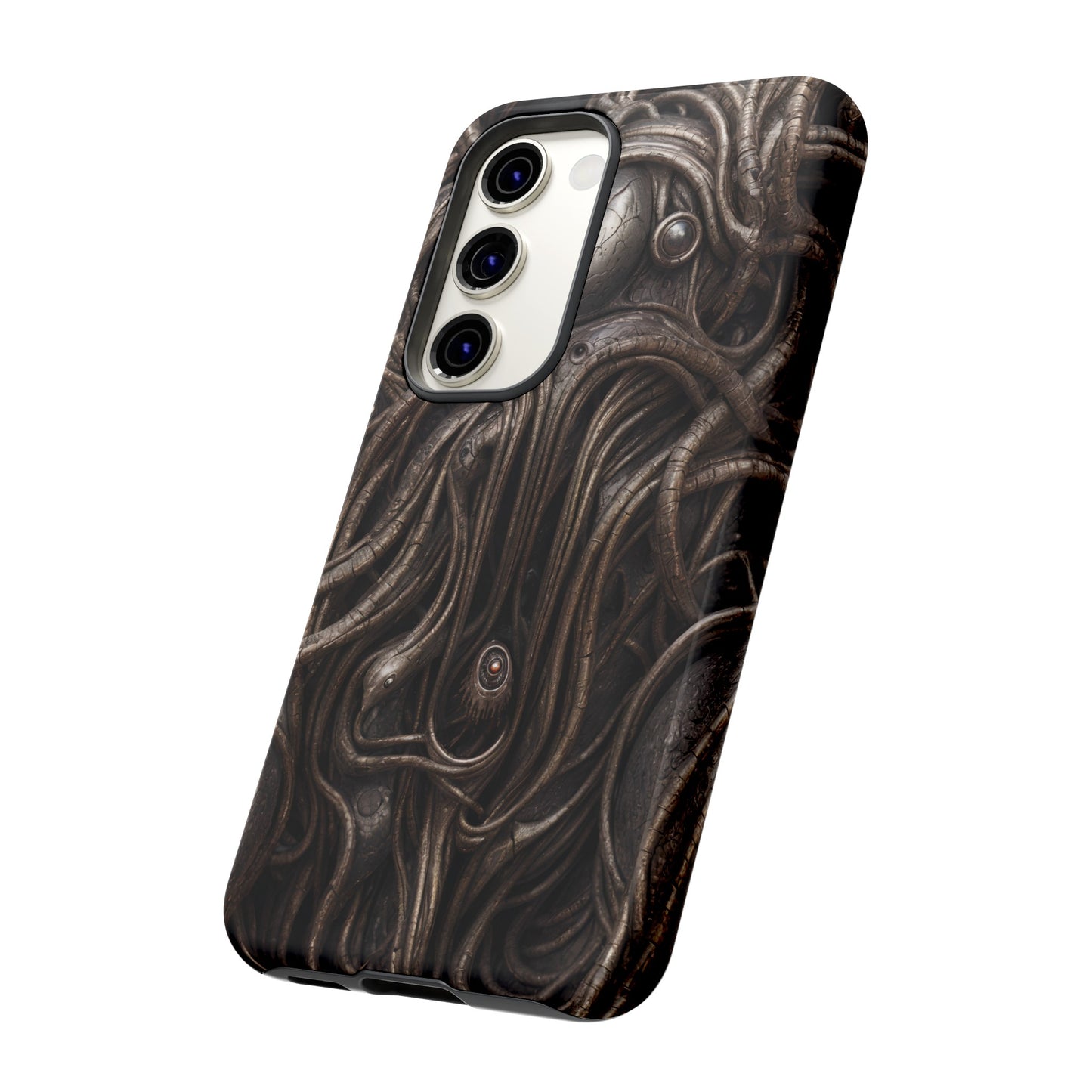 Biomechanical Horror 4 Phone Case – Futuristic Alien Design for iPhone, Samsung Galaxy, and Google Pixel Devices