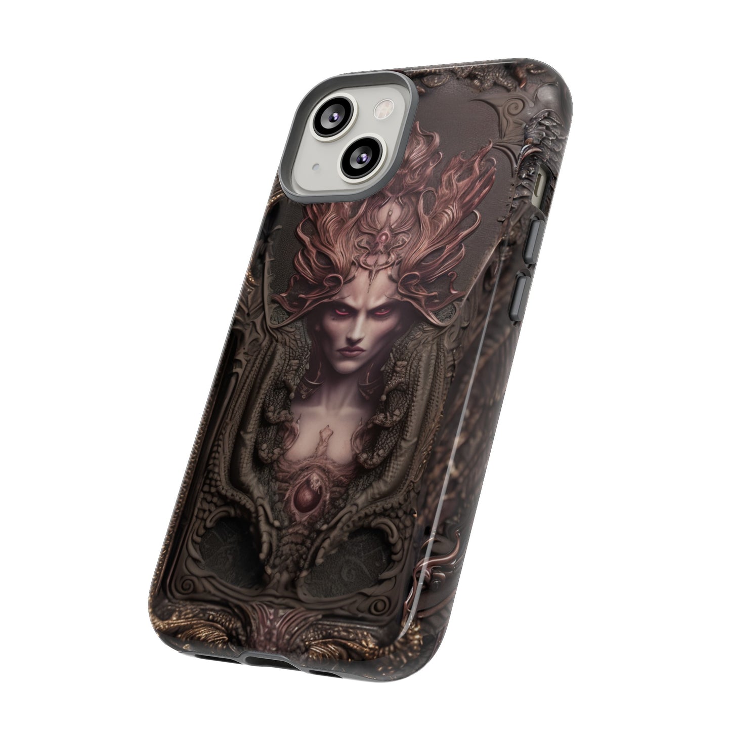 Dark Lilith Phone Case – Horned Hell Horror Design for iPhone, Samsung Galaxy, and Google Pixel Devices