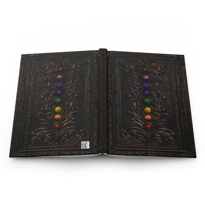 Chakra Stones Hardcover Notebook - Mystical Journal for Spiritual Writing