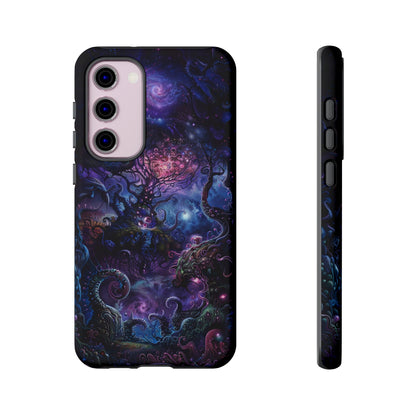 Trippy Psychedelic Alien Landscape Phone Case - Vibrant Abstract Design for iPhone, Samsung Galaxy and Google Pixel Devices