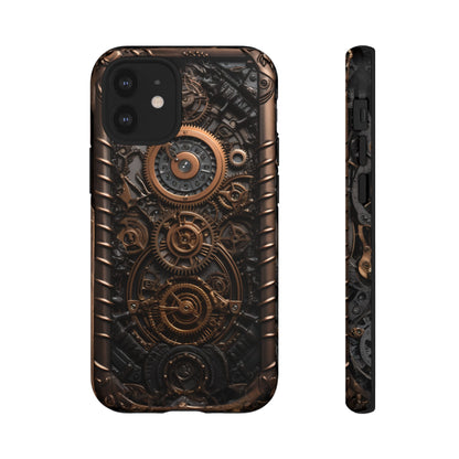 Gearworks 2 Phone Case – Steampunk Victorian Design with Gears and Clockwork for iPhone, Samsung Galaxy, and Google Pixel Devices