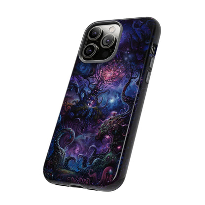 Trippy Psychedelic Alien Landscape Phone Case - Vibrant Abstract Design for iPhone, Samsung Galaxy and Google Pixel Devices