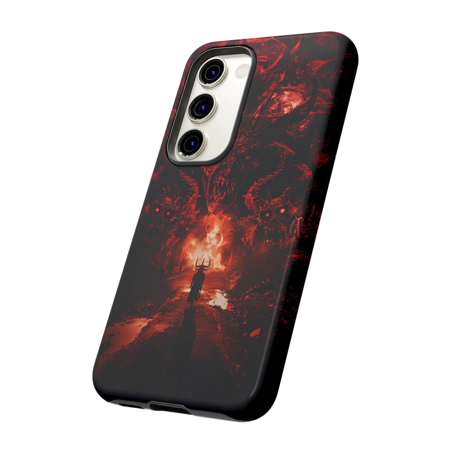 The Road to Hell Phone Case – Gothic Demon and Devil Design for iPhone, Samsung Galaxy, and Google Pixel Devices