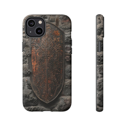 Medieval Shield Phone Case - Ornate Ancient Armor Design for iPhone and Samsung Galaxy Devices