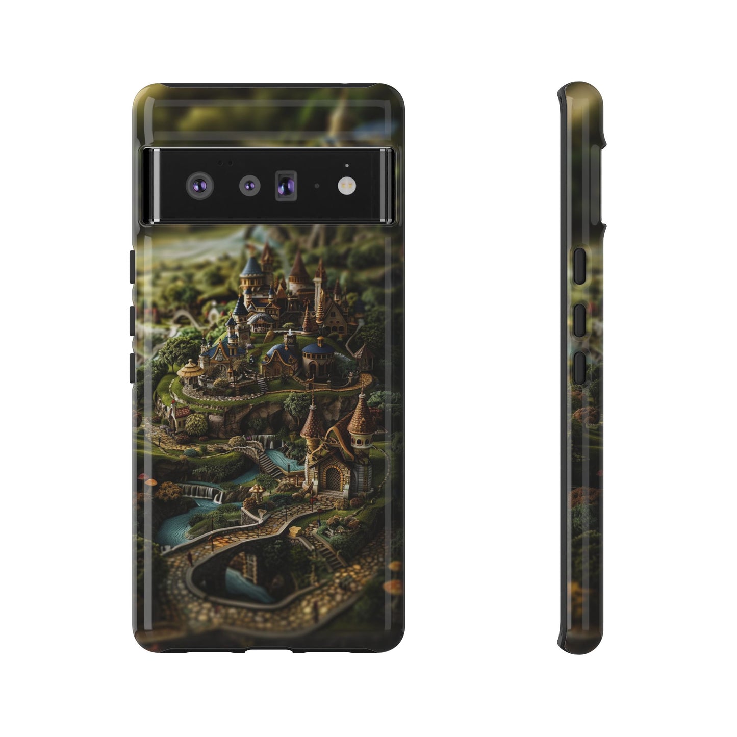 Fairy Kingdom Phone Case - Enchanted Castle Artwork for iPhone, Samsung Galaxy, and Google Pixel Devices