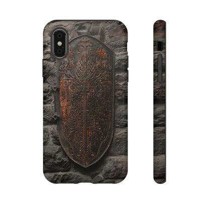 Medieval Shield Phone Case - Ornate Ancient Armor Design for iPhone and Samsung Galaxy Devices