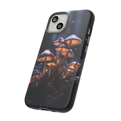 Glowing Mushrooms at Night Phone Case – Enchanting Fantasy Forest Design for iPhone, Samsung Galaxy, and Google Pixel Devices