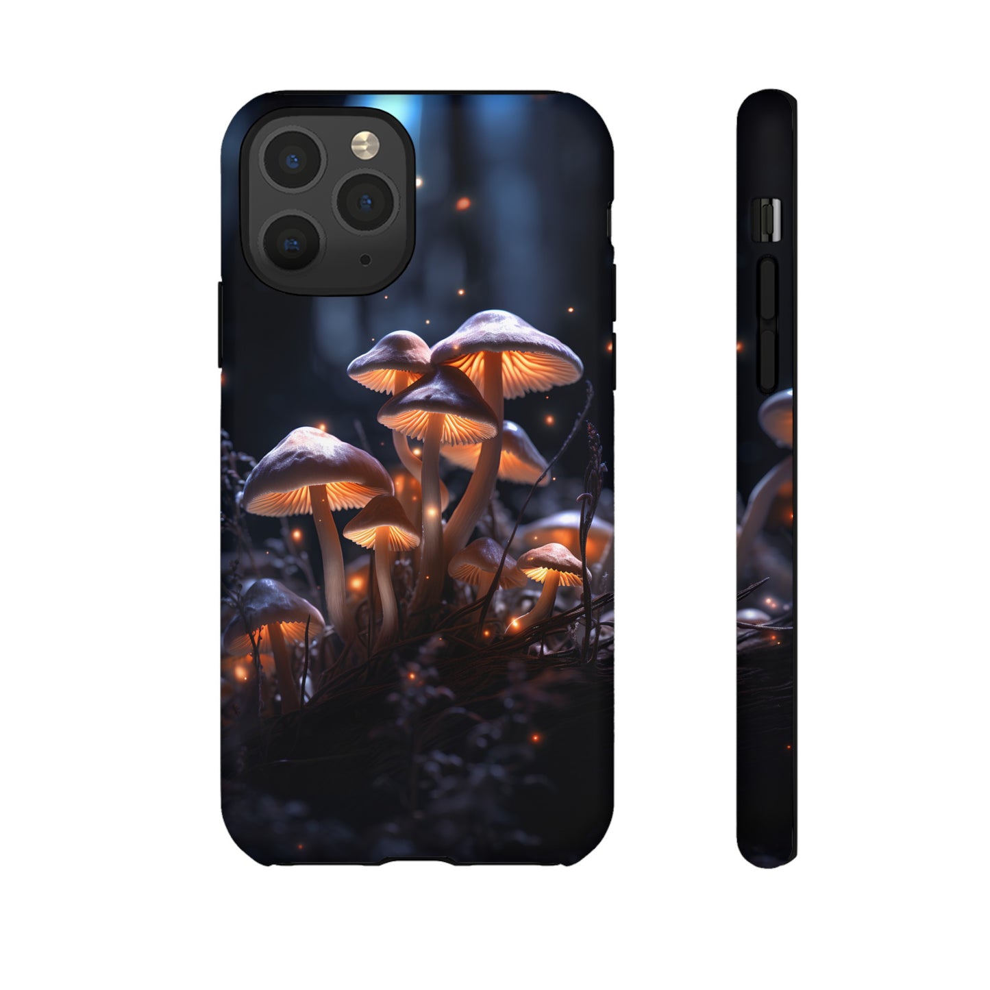 Glowing Mushrooms at Night Phone Case – Enchanting Fantasy Forest Design for iPhone, Samsung Galaxy, and Google Pixel Devices