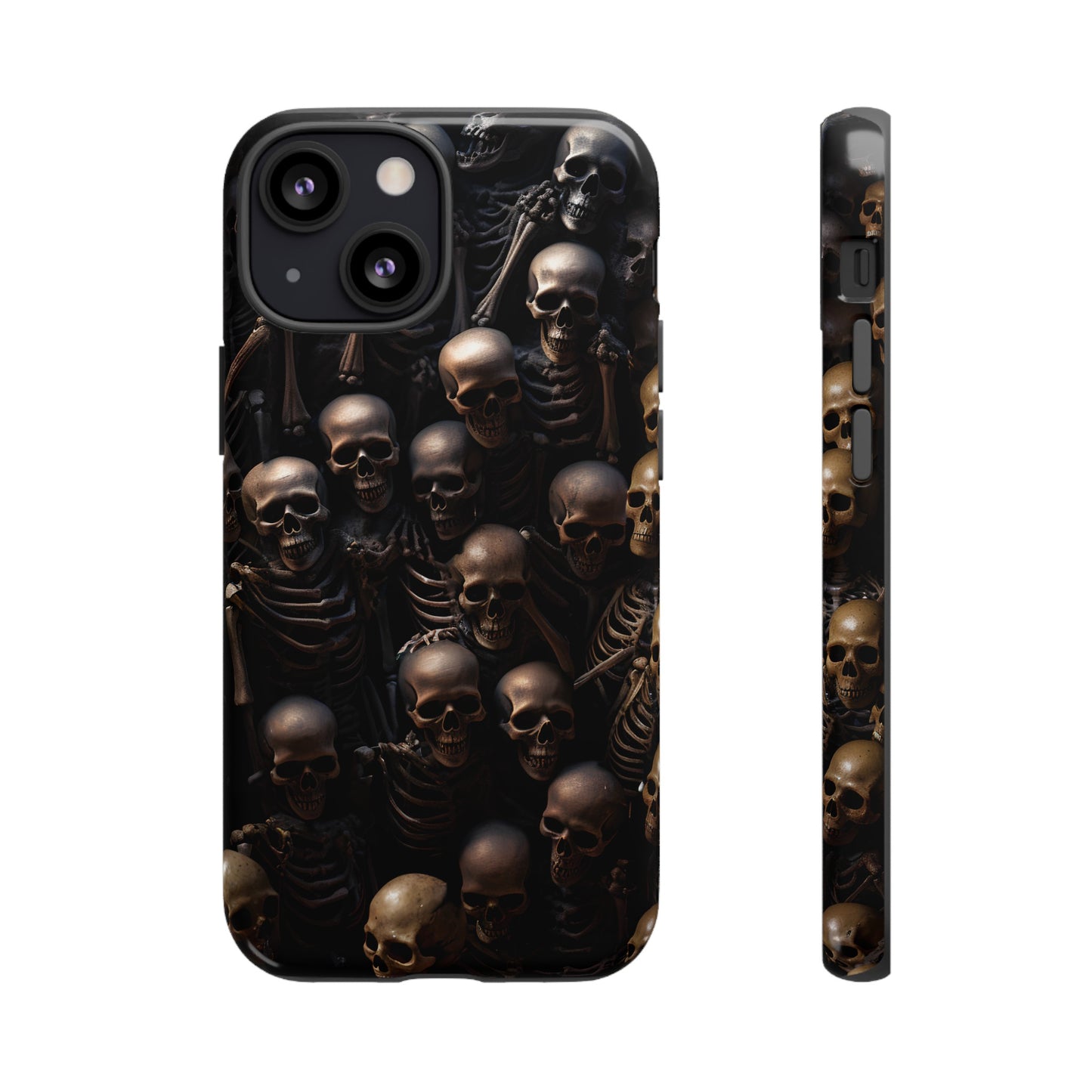 Skeletal Grave Phone Case – Halloween Horror Skeleton Design for iPhone, Samsung Galaxy, and Google Pixel Devices