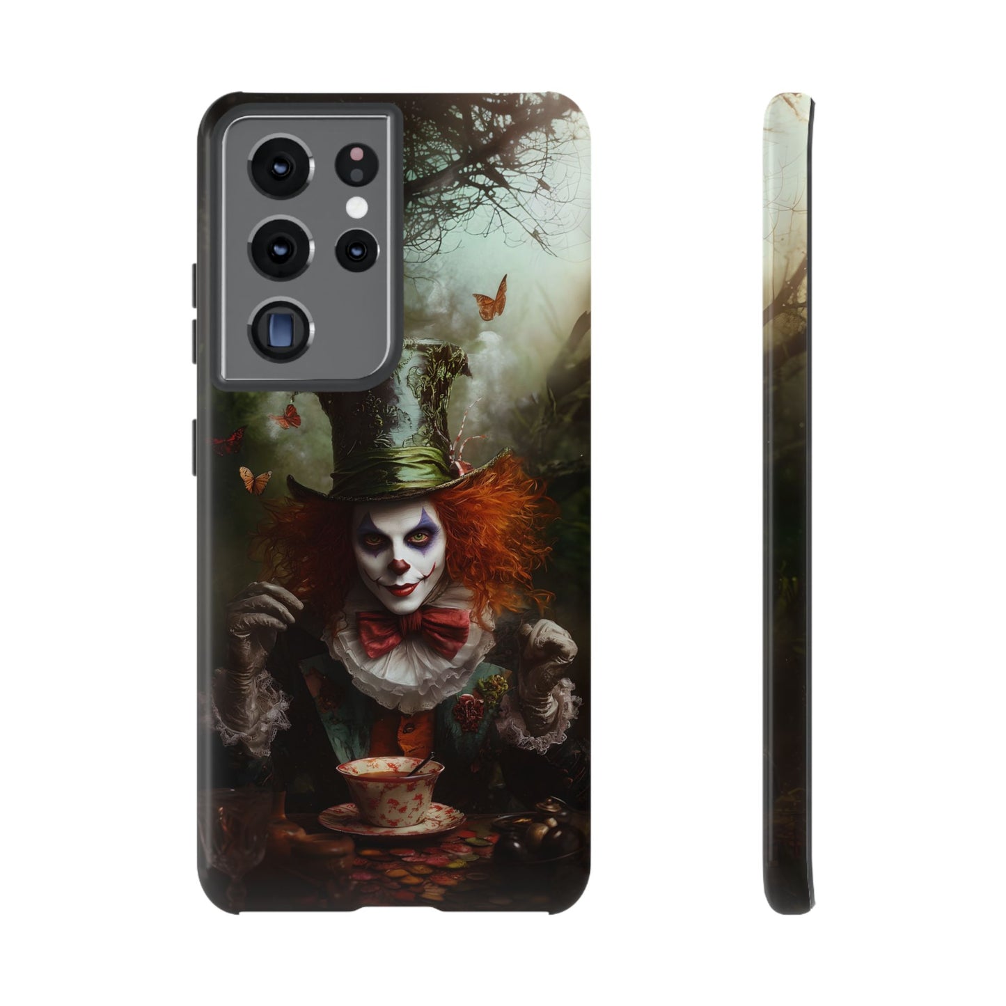 Mad Hatter Gothic Fantasy Phone Case - Dark Wonderland Design for iPhone, Samsung Galaxy, and Google Pixel Devices