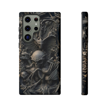 Those Who Dwell Below #1 Phone Case – Intricate Gothic Skeleton Design for iPhone, Samsung Galaxy, Google Pixel Devices