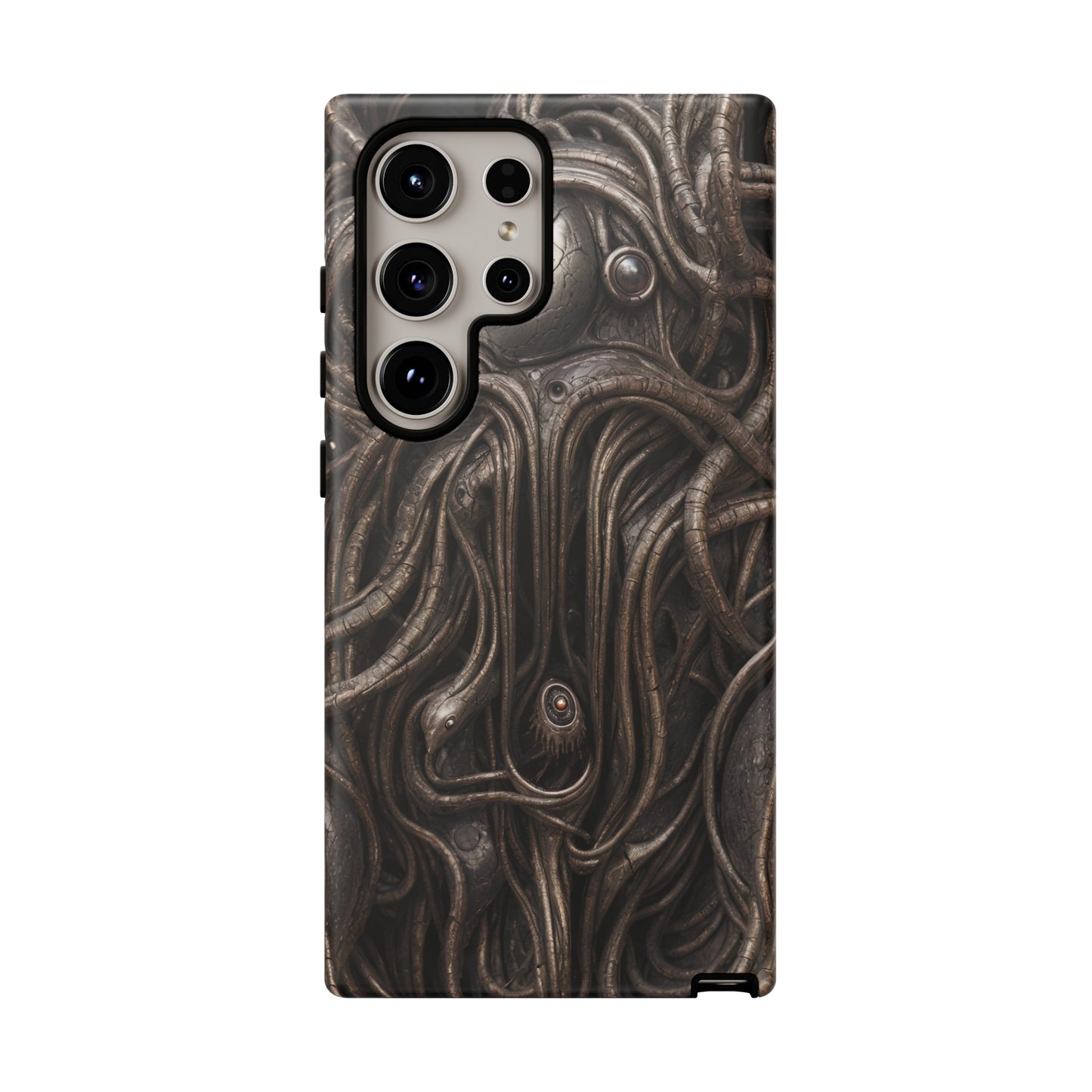 Biomechanical Horror 4 Phone Case – Futuristic Alien Design for iPhone, Samsung Galaxy, and Google Pixel Devices