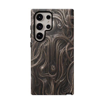 Biomechanical Horror 4 Phone Case – Futuristic Alien Design for iPhone, Samsung Galaxy, and Google Pixel Devices