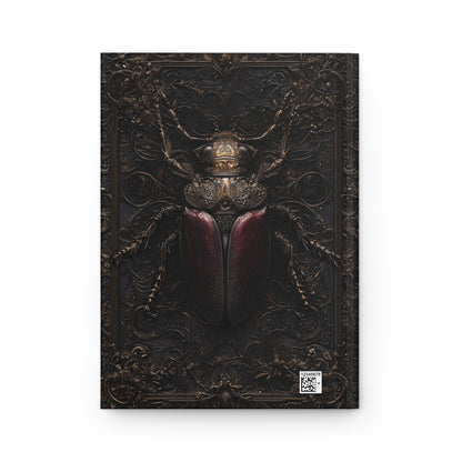 Ornate Beetle Hardcover Journal - Unique Insect-Themed Notebook