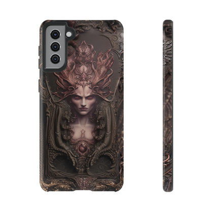 Dark Lilith Phone Case – Horned Hell Horror Design for iPhone, Samsung Galaxy, and Google Pixel Devices