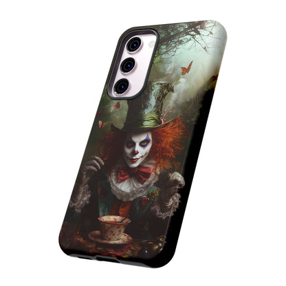 Mad Hatter Gothic Fantasy Phone Case - Dark Wonderland Design for iPhone, Samsung Galaxy, and Google Pixel Devices