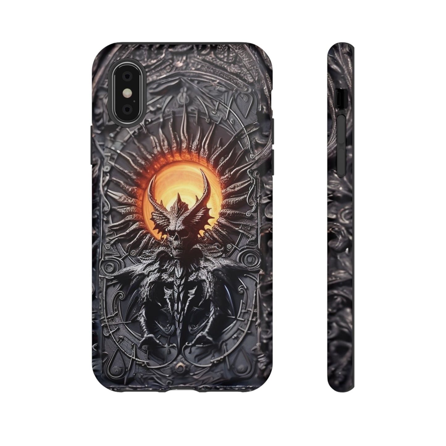 Skeletal Demonic King Phone Case – Ornate Gothic Design for iPhone, Samsung Galaxy, and Google Pixel Devices