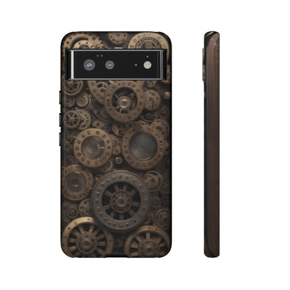 Gearworks 3 Phone Case – Steampunk Victorian Design with Gears and Clockwork for iPhone, Samsung Galaxy, and Google Pixel Devices