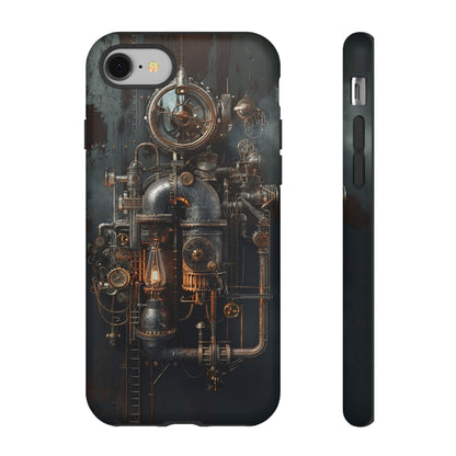 Steampunk Machine #2 Phone Case - Intricate Industrial Design for iPhone, Samsung Galaxy, Google Pixel Devices, Victorian Design Gears