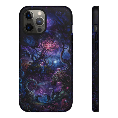 Trippy Psychedelic Alien Landscape Phone Case - Vibrant Abstract Design for iPhone, Samsung Galaxy and Google Pixel Devices