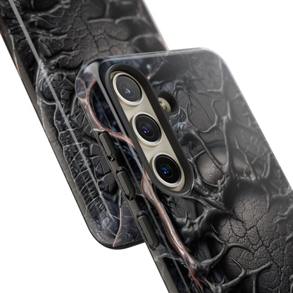 Black Veins Tough Phone Case – Lovecraftian Horror Design for iPhone, Samsung Galaxy, and Google Pixel Devices