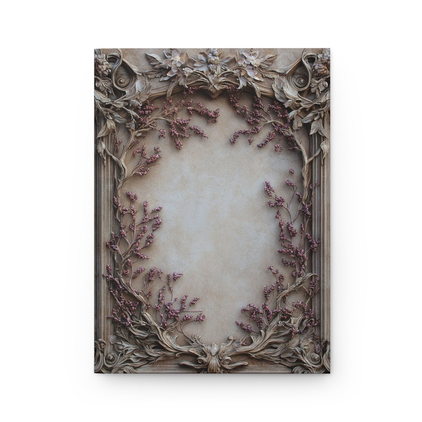 Ornate Floral Frame Journal - Antique-Inspired Hardcover Notebook