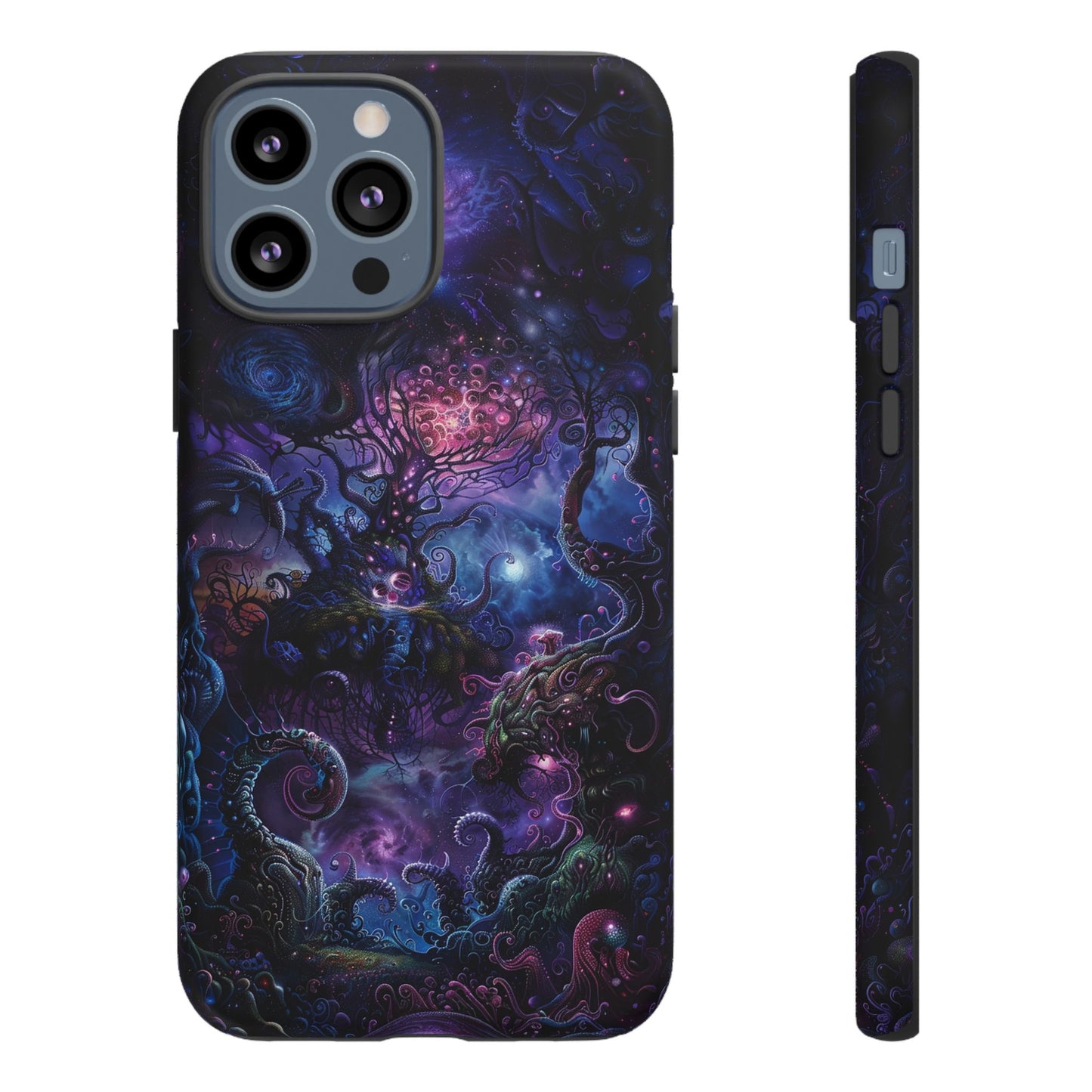 Trippy Psychedelic Alien Landscape Phone Case - Vibrant Abstract Design for iPhone, Samsung Galaxy and Google Pixel Devices