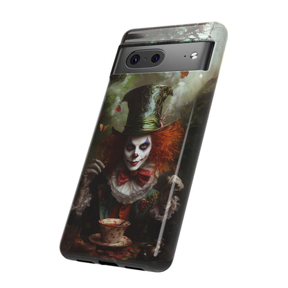 Mad Hatter Gothic Fantasy Phone Case - Dark Wonderland Design for iPhone, Samsung Galaxy, and Google Pixel Devices