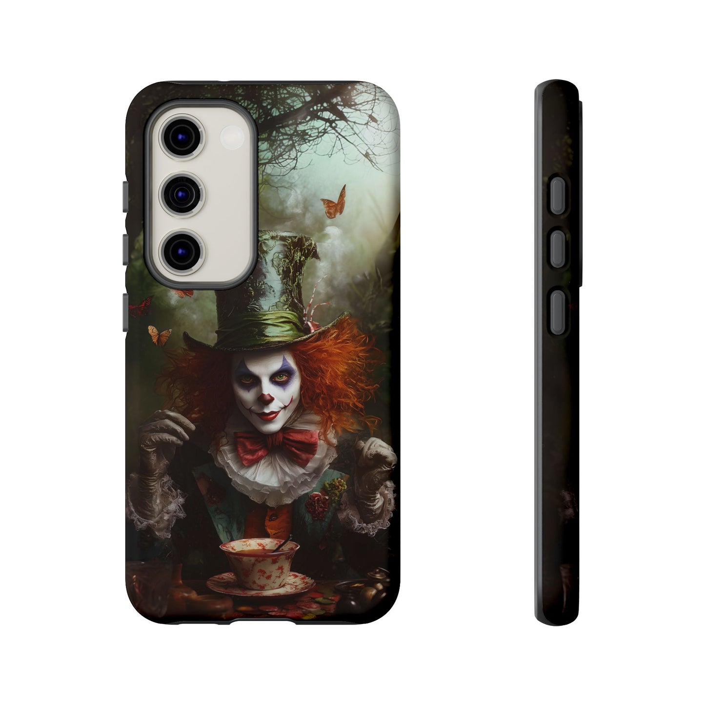 Mad Hatter Gothic Fantasy Phone Case - Dark Wonderland Design for iPhone, Samsung Galaxy, and Google Pixel Devices