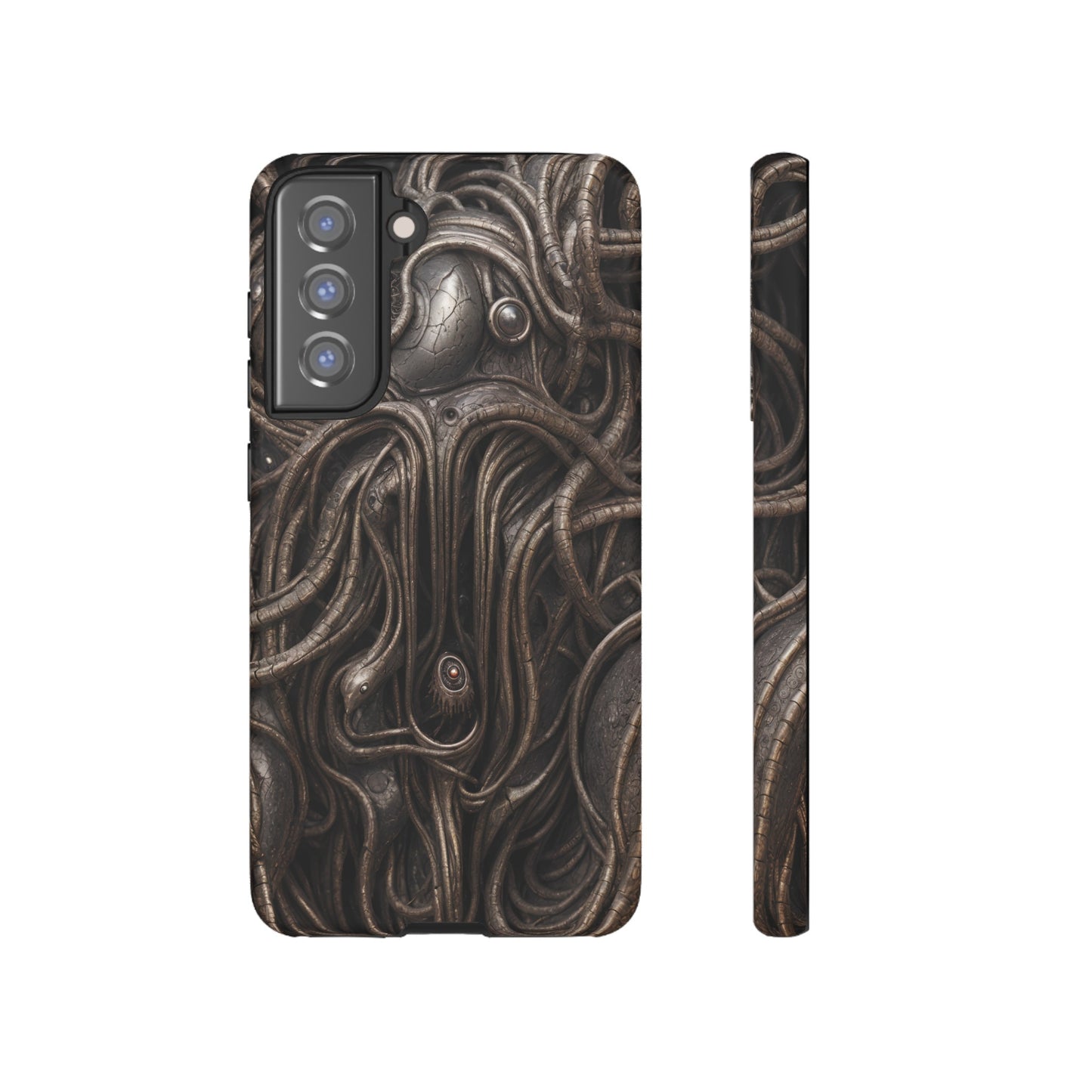 Biomechanical Horror 4 Phone Case – Futuristic Alien Design for iPhone, Samsung Galaxy, and Google Pixel Devices