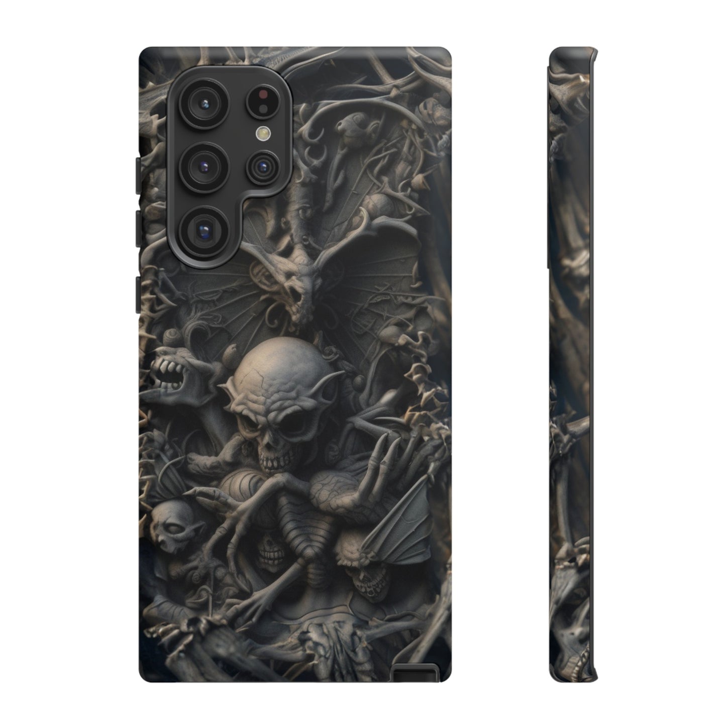 Those Who Dwell Below #1 Phone Case – Intricate Gothic Skeleton Design for iPhone, Samsung Galaxy, Google Pixel Devices