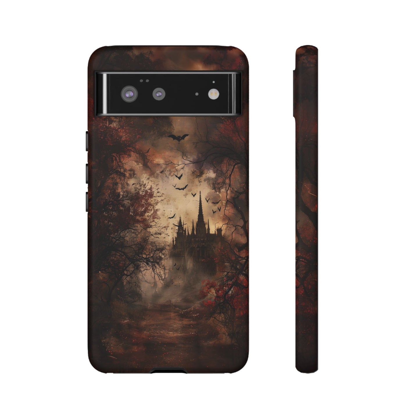 Gothic Castle Phone Case - Spooky Halloween Design for iPhone, Samsung Galaxy, Google Pixel Devices