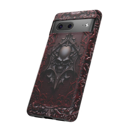 Vampiric Tough Phone Case – Gothic Skull Vampire Design for iPhone, Samsung Galaxy, and Google Pixel Devices