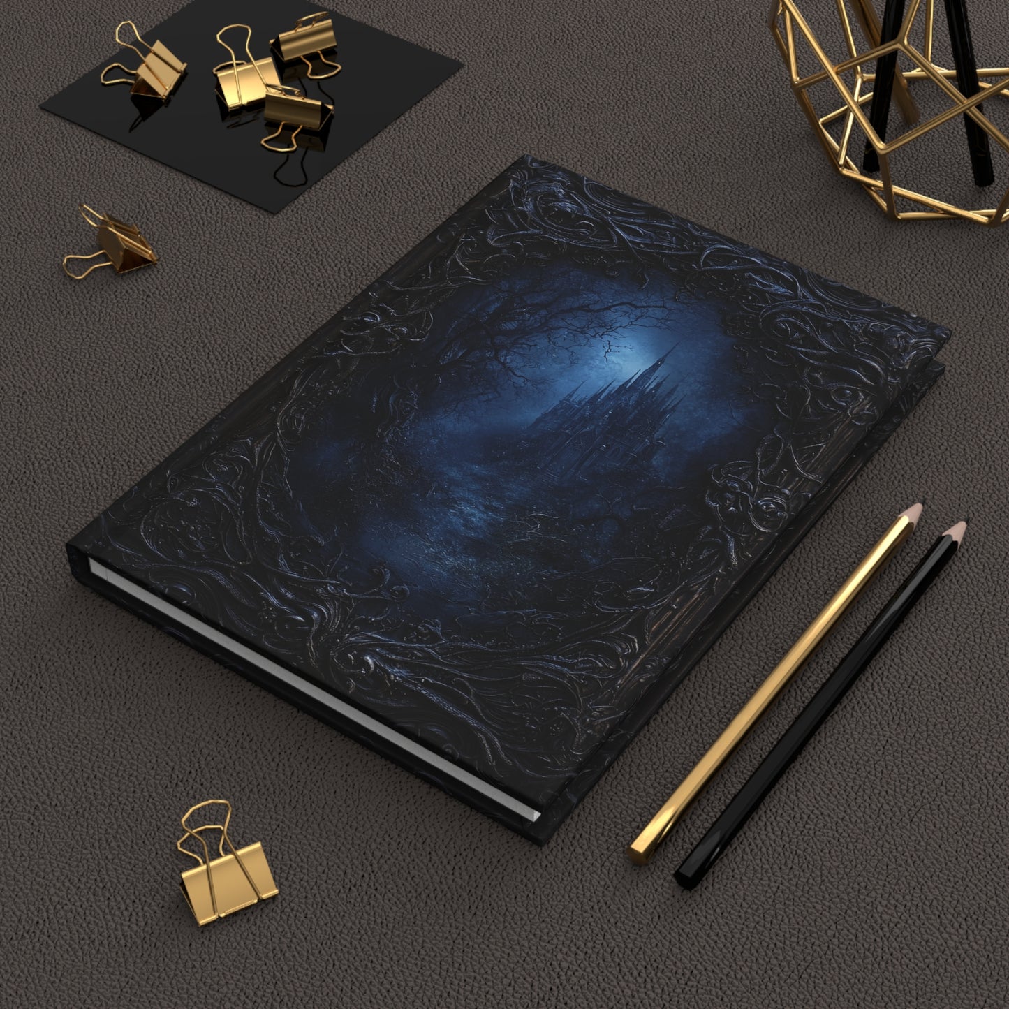 Moonlit Gothic Castle Journal - Elegant Hardcover Diary for Writing