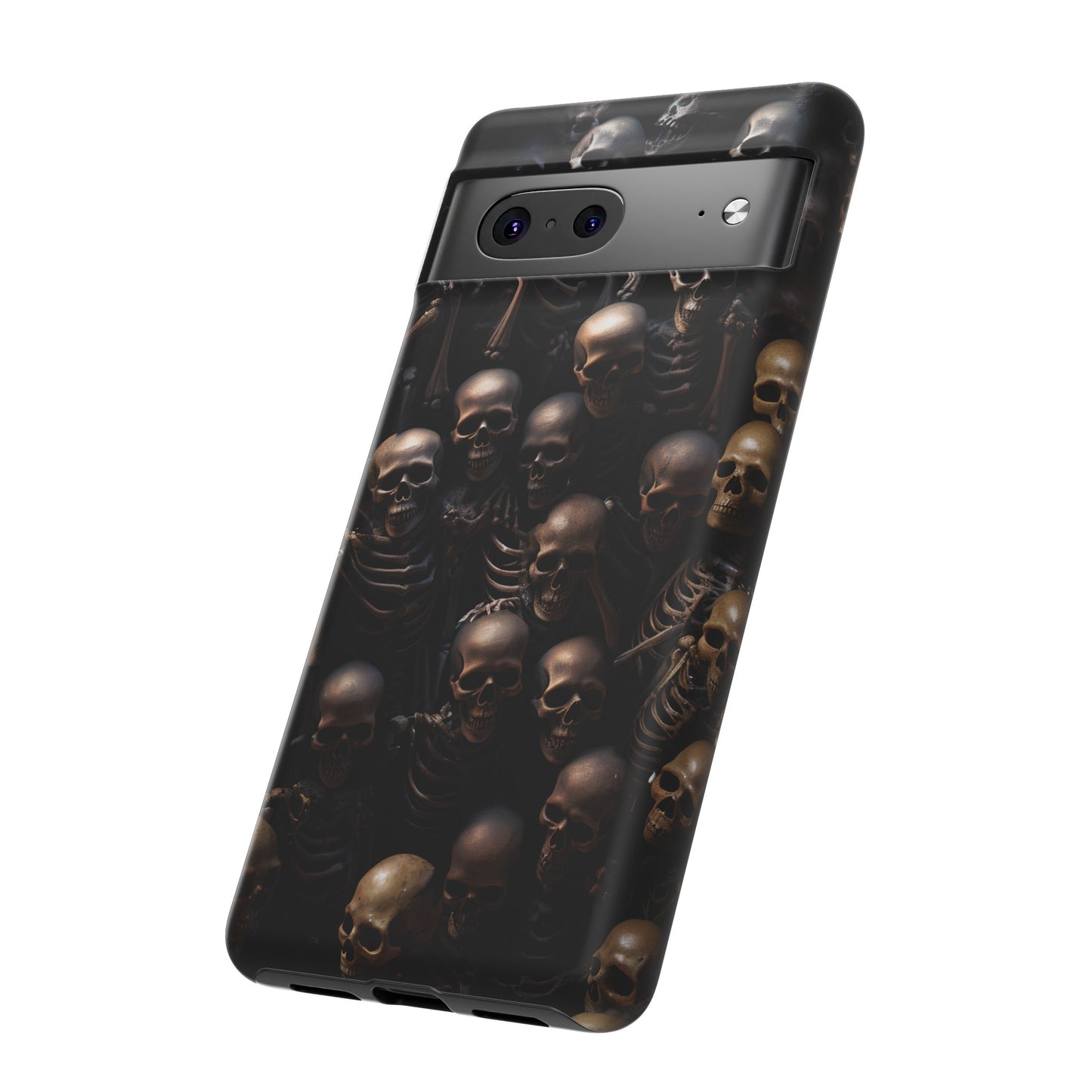 Skeletal Grave Phone Case – Halloween Horror Skeleton Design for iPhone, Samsung Galaxy, and Google Pixel Devices