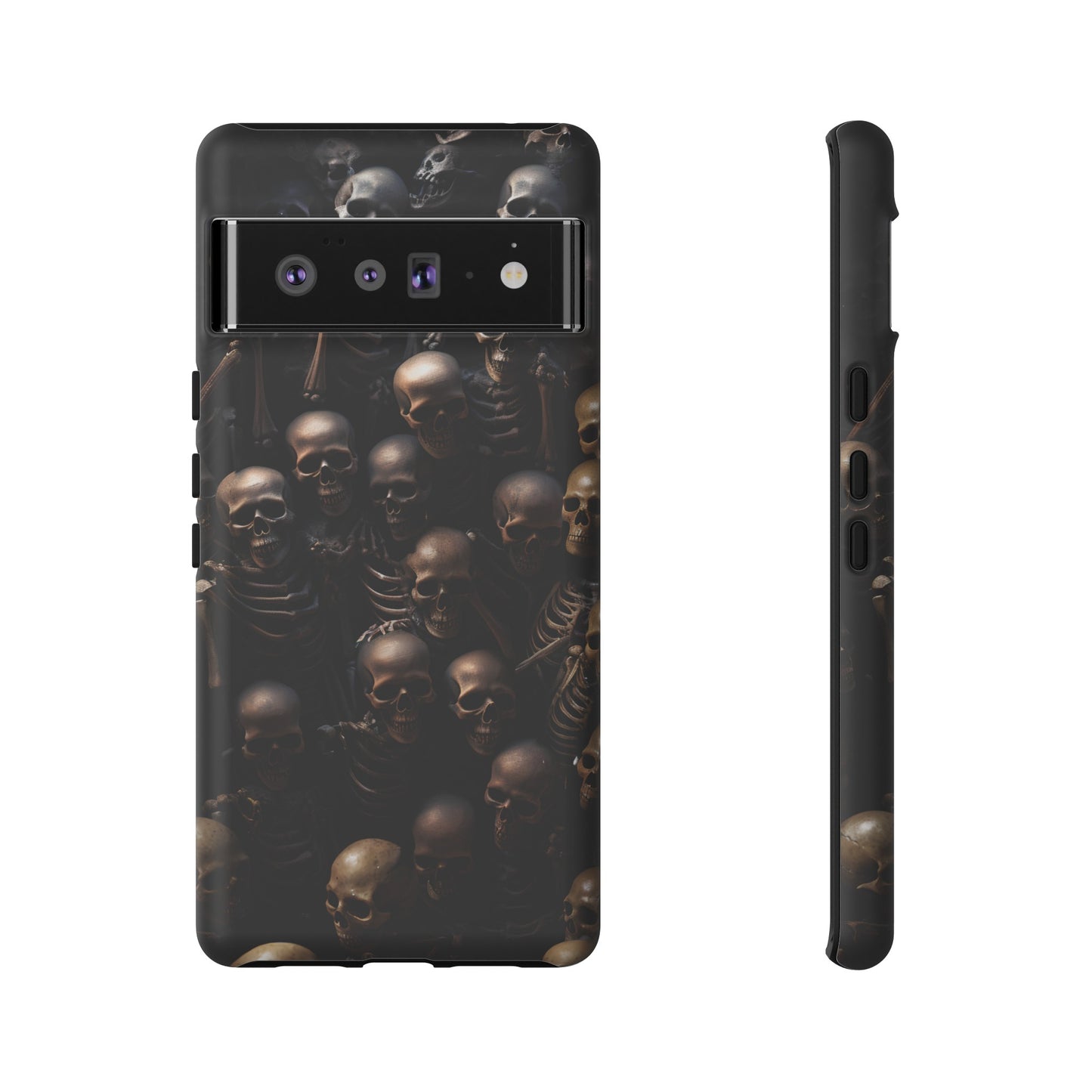 Skeletal Grave Phone Case – Halloween Horror Skeleton Design for iPhone, Samsung Galaxy, and Google Pixel Devices