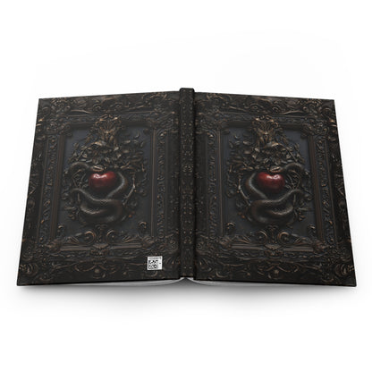 Venomous Temptation Journal - Snake and Apple Dark Art Design