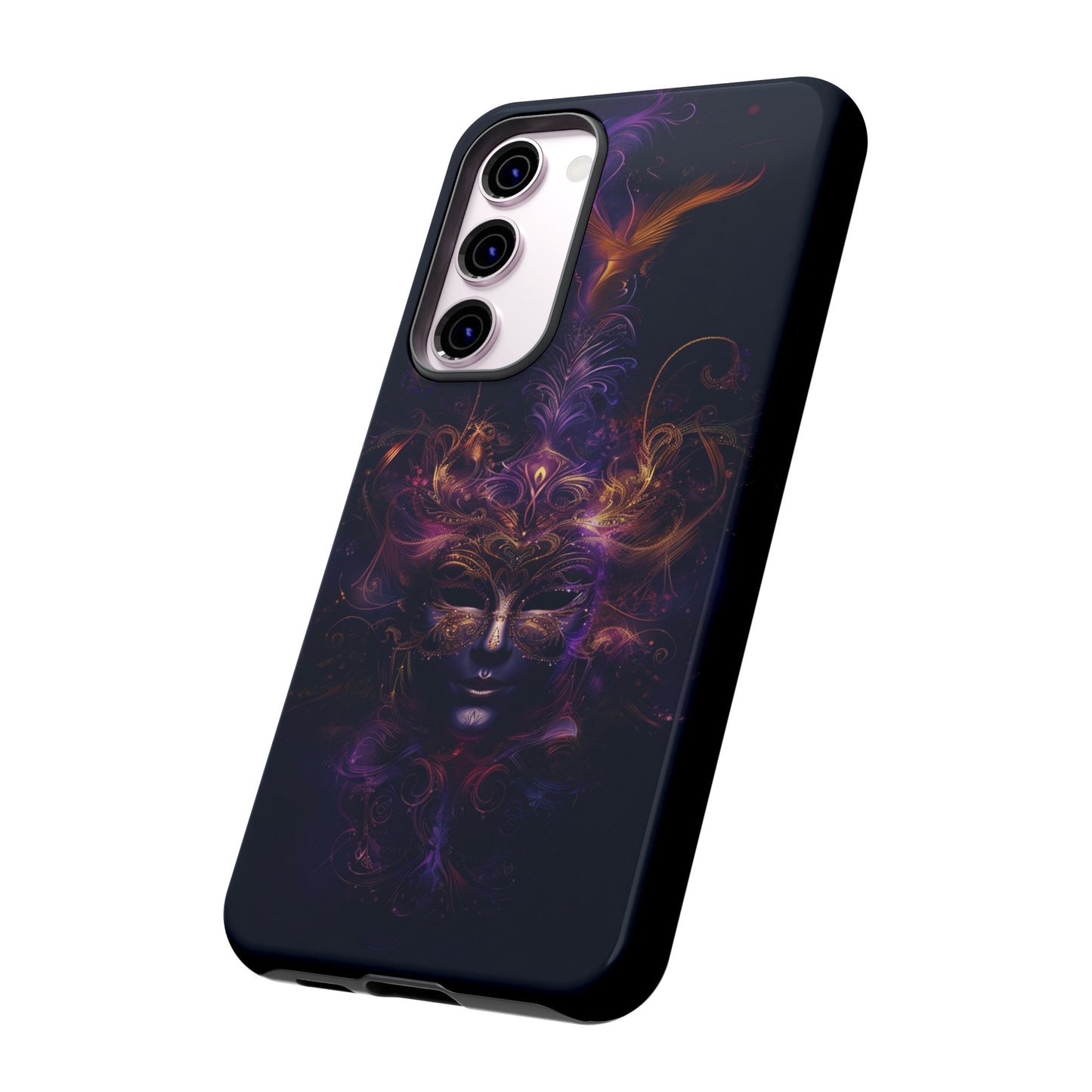 Elegant Masquerade Mask Phone Case for iPhone, Samsung Galaxy, and Google Pixel Devices - Mystical Design