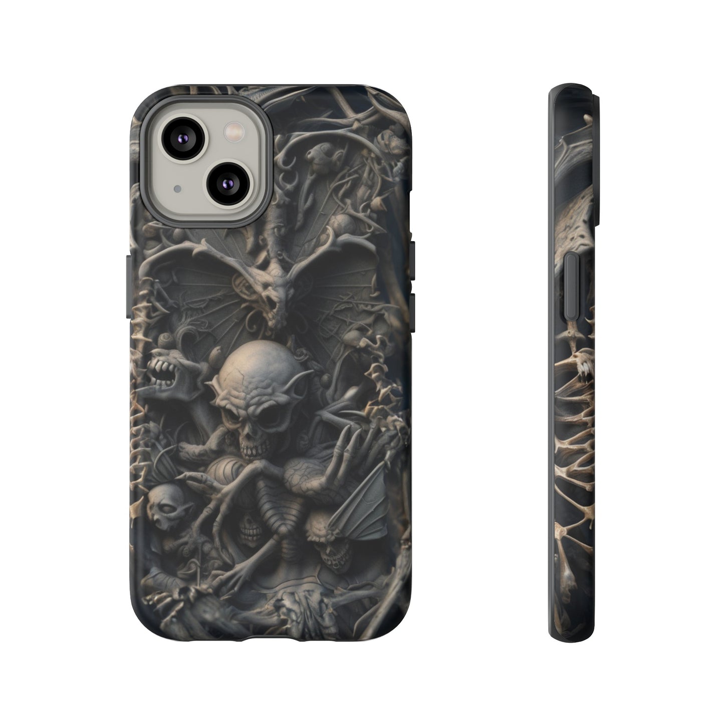 Those Who Dwell Below #1 Phone Case – Intricate Gothic Skeleton Design for iPhone, Samsung Galaxy, Google Pixel Devices