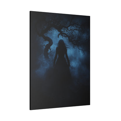 Haunting Silhouette - Dark Art Canvas Print - Mystical Gothic Home Decor