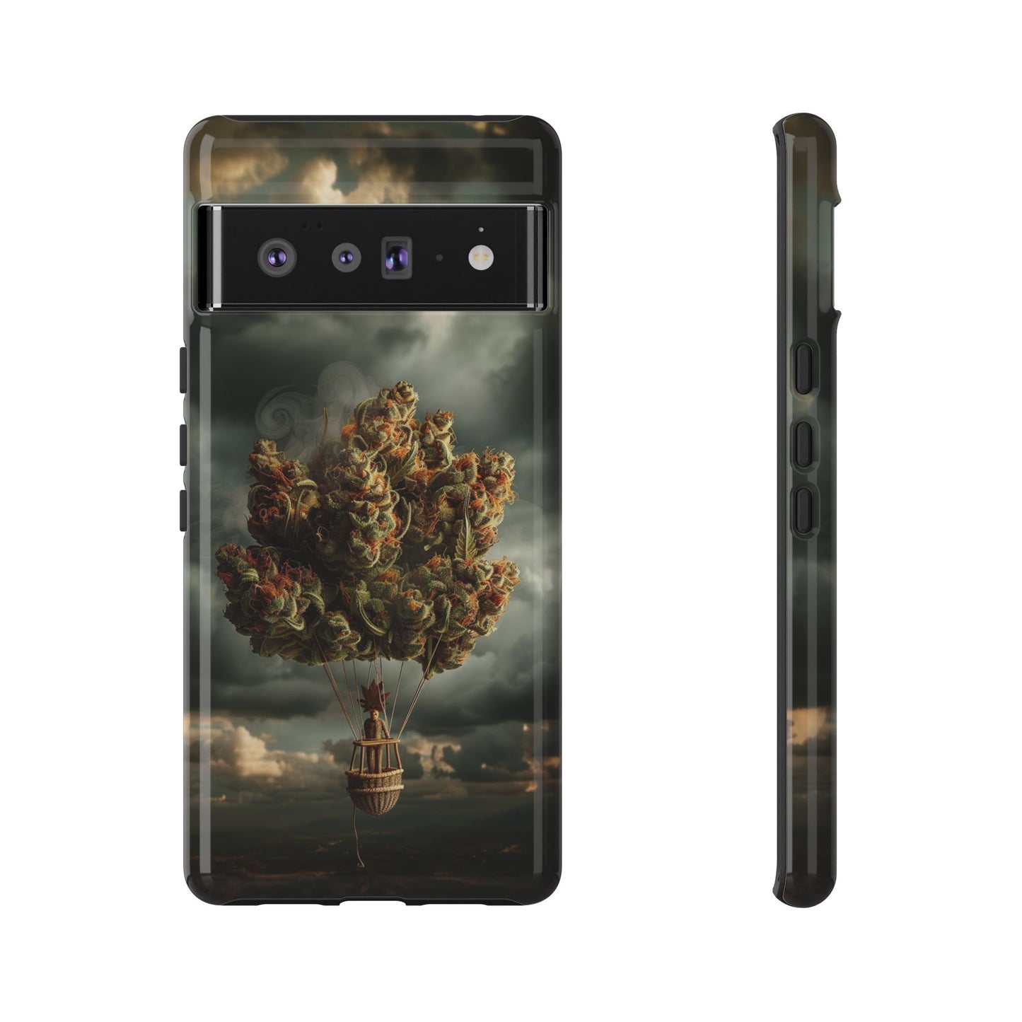 Cannabis Balloon Adventure Phone Case - For iPhone, Samsung Galaxy, and Google Pixel Devices