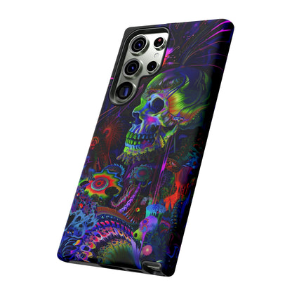 Psychedelic Skull Phone Case – Vibrant Pastel Design for iPhone, Samsung Galaxy, and Google Pixel Devices