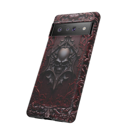 Vampiric Tough Phone Case – Gothic Skull Vampire Design for iPhone, Samsung Galaxy, and Google Pixel Devices