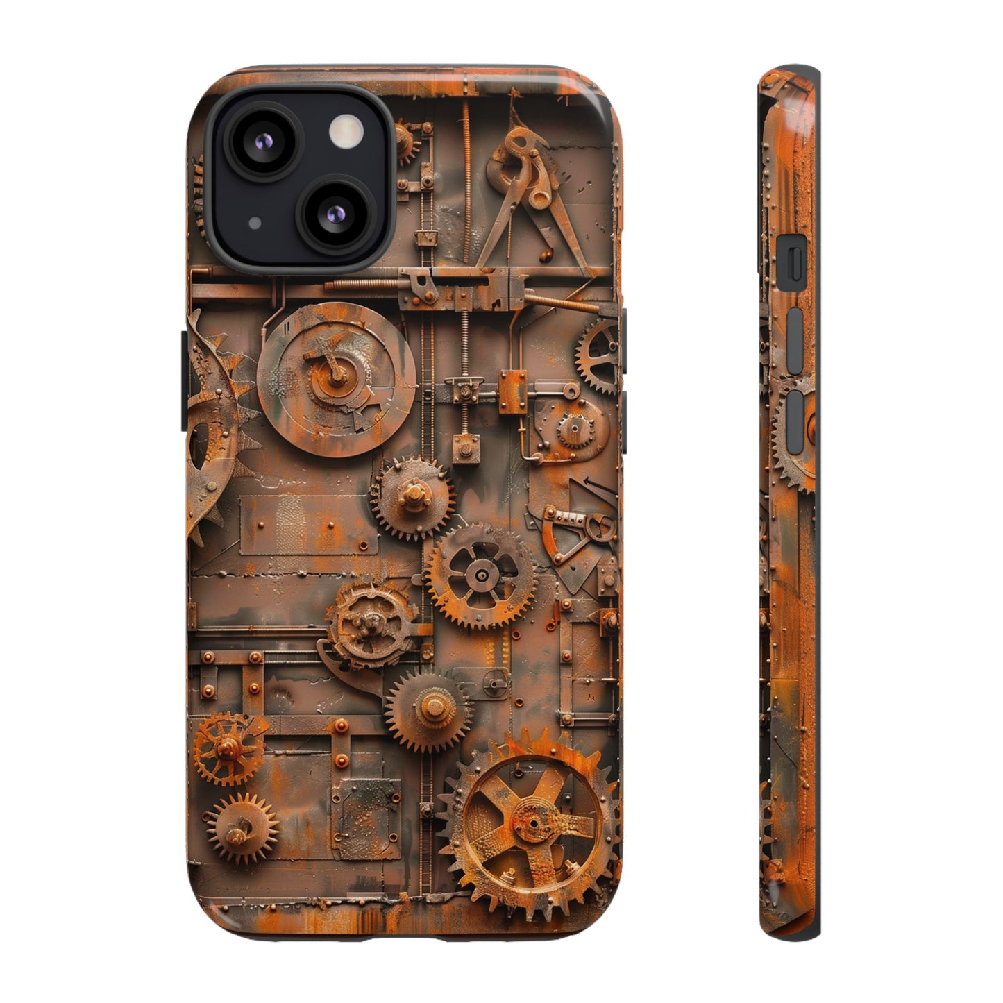 Rusted Steampunk Gearworks Phone Case for iPhone, Samsung Galaxy, and Google Pixel Devices