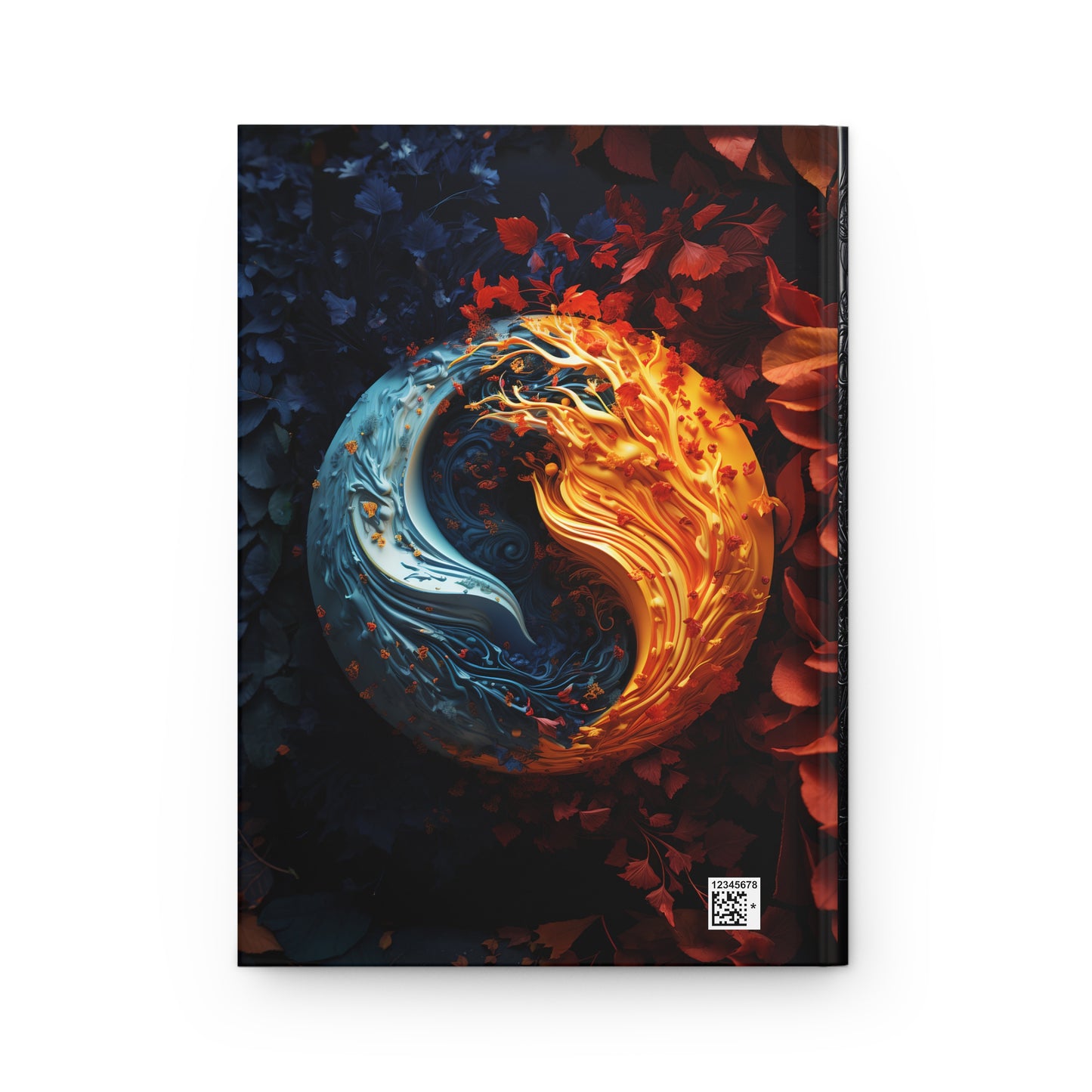 Yin Yang Petals Hardcover Notebook – Harmonious Journal for Creative Writing and Reflections