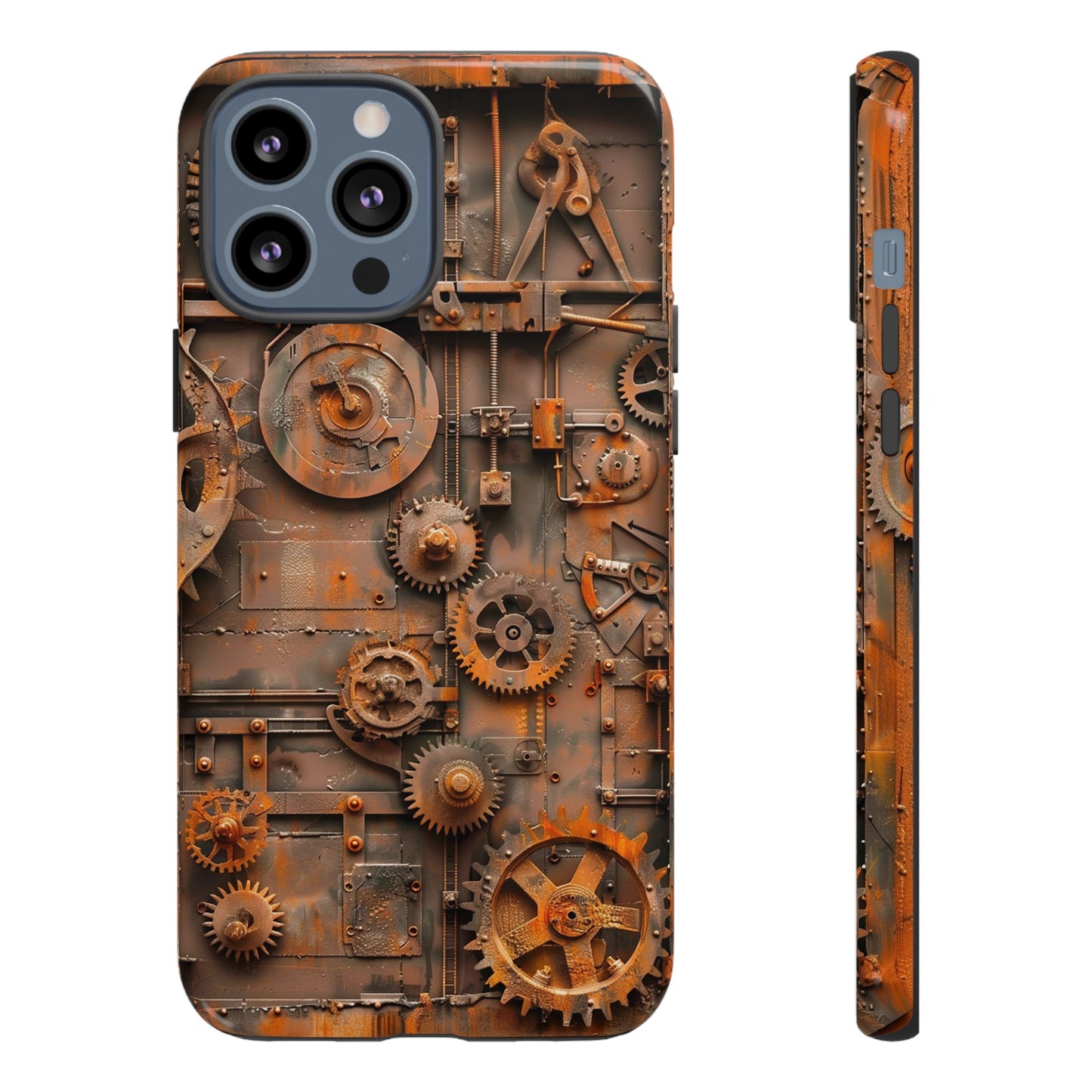 Rusted Steampunk Gearworks Phone Case for iPhone, Samsung Galaxy, and Google Pixel Devices