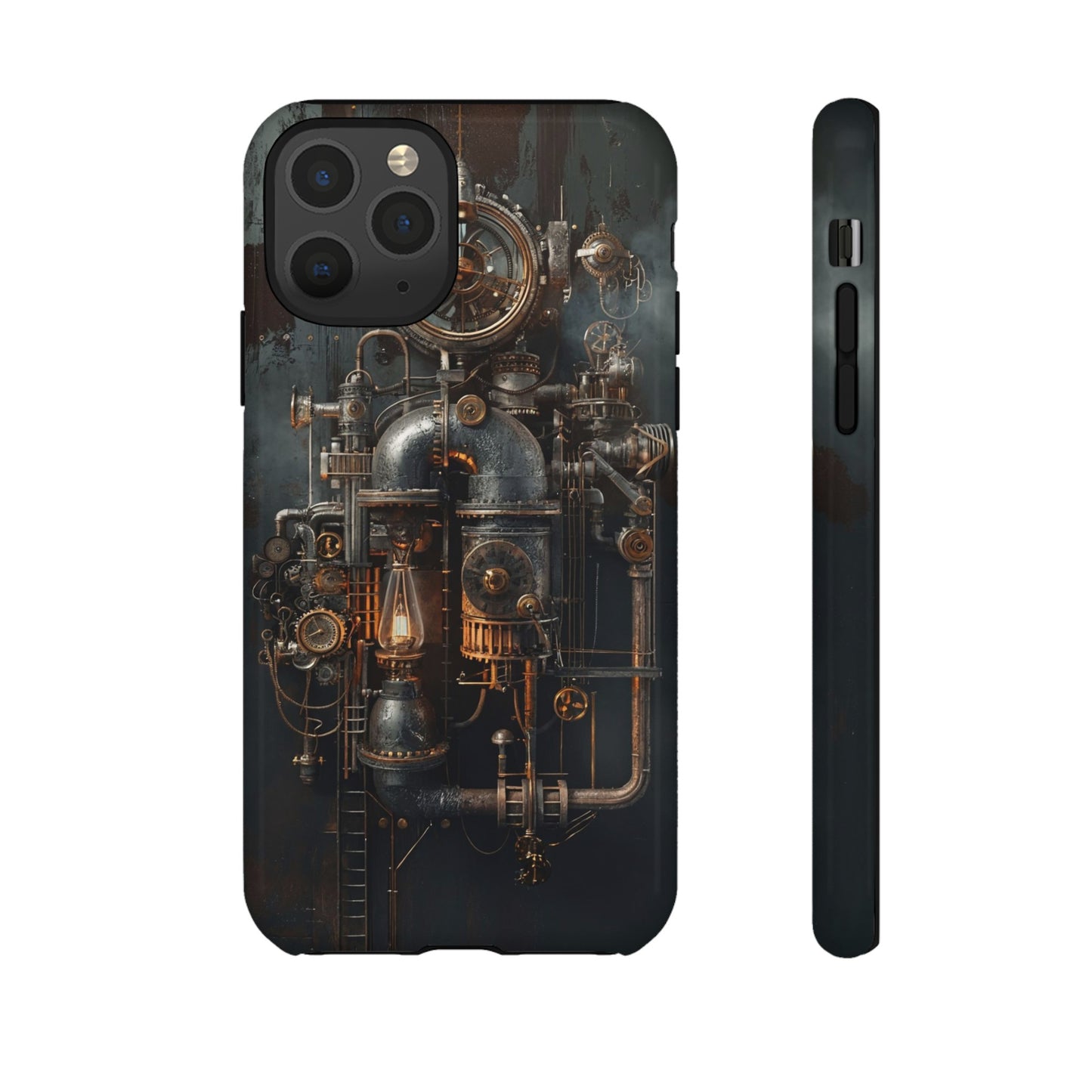 Steampunk Machine #2 Phone Case - Intricate Industrial Design for iPhone, Samsung Galaxy, Google Pixel Devices, Victorian Design Gears