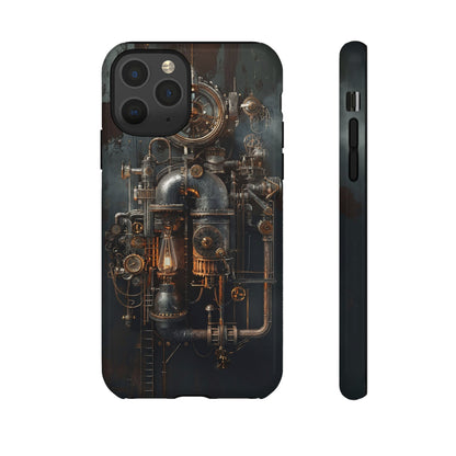 Steampunk Machine #2 Phone Case - Intricate Industrial Design for iPhone, Samsung Galaxy, Google Pixel Devices, Victorian Design Gears