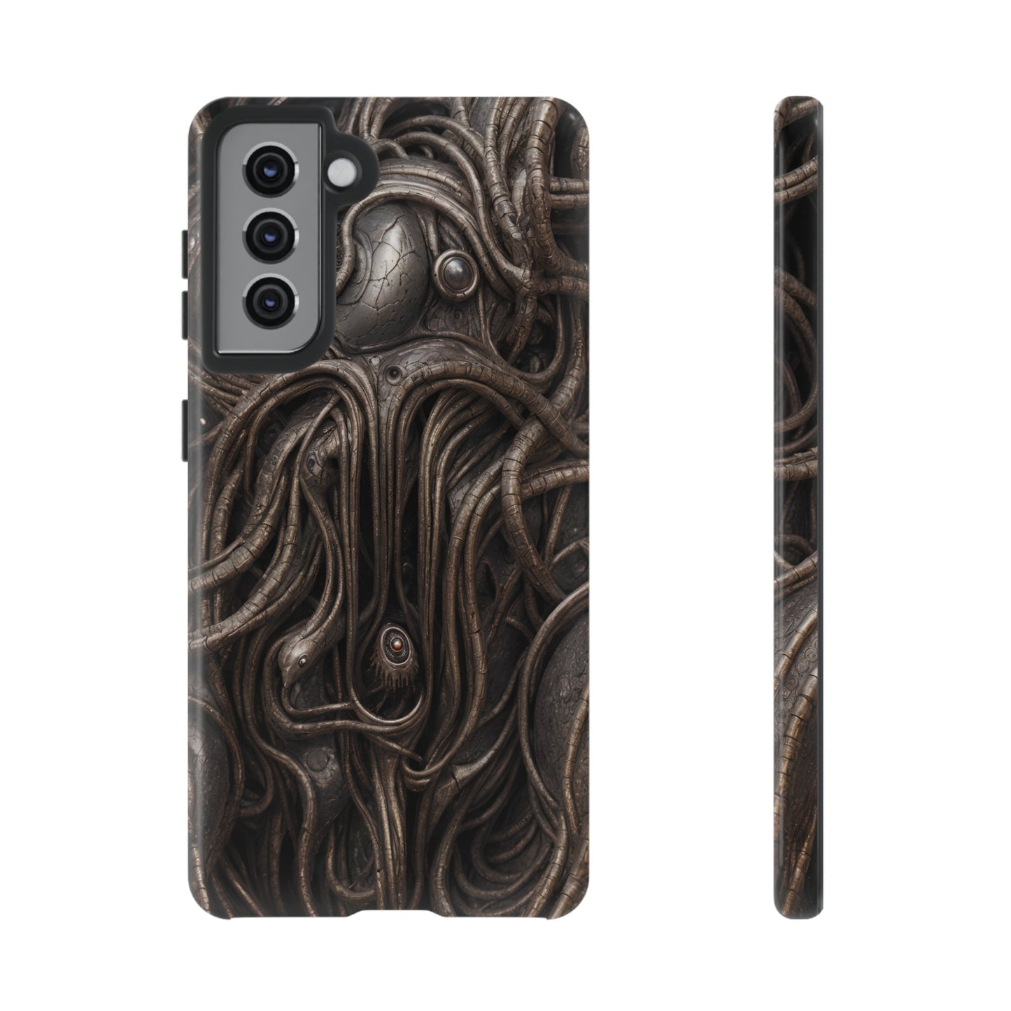 Biomechanical Horror 4 Phone Case – Futuristic Alien Design for iPhone, Samsung Galaxy, and Google Pixel Devices