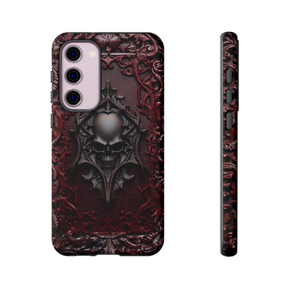 Vampiric Tough Phone Case – Gothic Skull Vampire Design for iPhone, Samsung Galaxy, and Google Pixel Devices